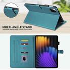 For Xiaomi Pad 7 / 7 Pro Rhombus Lattice Leather Tablet Case(Dark Green) - 3