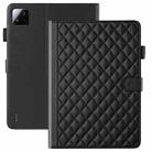For Xiaomi Pad 7 / 7 Pro Rhombus Lattice Leather Tablet Case(Black) - 2