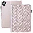 For Xiaomi Redmi Pad 8.8 inch 2025 Rhombus Lattice Leather Tablet Case(Rose Gold) - 2