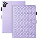 For Xiaomi Redmi Pad 8.8 inch 2025 Rhombus Lattice Leather Tablet Case(Purple) - 2
