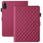 For Xiaomi Redmi Pad 2 / Pad SE 2025 Rhombus Lattice Leather Tablet Case(Red) - 2