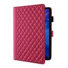 For Xiaomi Redmi Pad 2 / Pad SE 2025 Rhombus Lattice Leather Tablet Case(Red) - 3