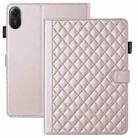 For Xiaomi Redmi Pad 2 / Pad SE 2025 Rhombus Lattice Leather Tablet Case(Rose Gold) - 2