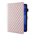 For Xiaomi Redmi Pad 2 / Pad SE 2025 Rhombus Lattice Leather Tablet Case(Rose Gold) - 3