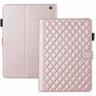 For Amazon Kindle Fire HD10 2023 Rhombus Lattice Leather Tablet Case(Rose Gold) - 3