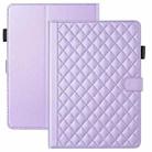 For Amazon Kindle Paperwhite 12th Gen 2024 Rhombus Lattice Leather Tablet Case(Purple) - 2
