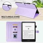 For Amazon Kindle Paperwhite 12th Gen 2024 Rhombus Lattice Leather Tablet Case(Purple) - 3