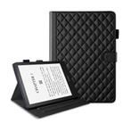 For Amazon Kindle Paperwhite 12th Gen 2024 Rhombus Lattice Leather Tablet Case(Black) - 1