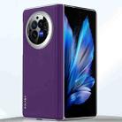 For vivo X Fold3 SULADA Skin Feel Liquid Leather Shockproof Phone Case(Purple) - 1