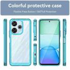 For Xiaomi Poco M6 4G Colorful Series Acrylic Hybrid TPU Phone Case(Transparent Blue) - 2