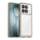 For Xiaomi 14T Pro Colorful Series Acrylic Hybrid TPU Phone Case(Transparent Grey) - 1