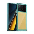 For Xiaomi Poco X6 Pro 5G Colorful Series Acrylic Hybrid TPU Phone Case(Transparent Blue) - 1