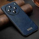 For vivo X100s SULADA Shockproof TPU + Handmade Leather Phone Case(Blue) - 1