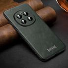 For Honor Magic7 SULADA Shockproof TPU Hybrid Handmade Leather Phone Case(Green) - 1