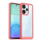 For Xiaomi Redmi Note 13R Colorful Series Acrylic Hybrid TPU Phone Case(Red) - 1