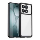 For Redmi K70 Ultra Colorful Series Acrylic Hybrid TPU Phone Case(Black) - 1