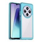 For Redmi 14R Colorful Series Acrylic Hybrid TPU Phone Case(Transparent Blue) - 1