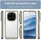For Redmi Note 14 Pro+ 5G Colorful Series Acrylic Hybrid TPU Phone Case(Transparent Grey) - 2
