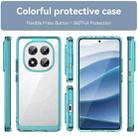 For Redmi Note 14 Pro 5G Colorful Series Acrylic Hybrid TPU Phone Case(Transparent Blue) - 2