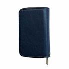 Solid Color 11-cards Zipper Card Bag(Blue) - 2