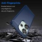 For Xiaomi Poco F6 Carbon Fiber Brushed Texture TPU Phone Case(Blue) - 3