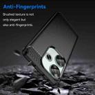 For Xiaomi Poco F6 Carbon Fiber Brushed Texture TPU Phone Case(Black) - 3