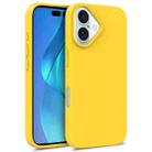 For iPhone 16 Plus Wheat Straw TPU Phone Case(Yellow) - 1