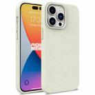 For iPhone 16 Pro Wheat Straw TPU Phone Case(White) - 1