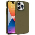 For iPhone 16 Pro Max Wheat Straw TPU Phone Case(Army Green) - 1