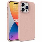 For iPhone 16 Pro Max Wheat Straw TPU Phone Case(Pink) - 1