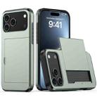 For iPhone 17 Pro Max Shockproof Armor Phone Case with Card Slot(Dark Green) - 1