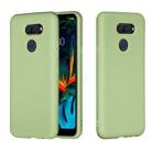 For LG K40S Pure Color Liquid Silicone Shockproof Full Coverage Protective Case(Green) - 1
