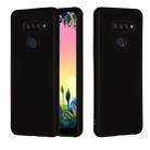 For LG K50S Pure Color Liquid Silicone Shockproof Full Coverage Protective Case(Black) - 1