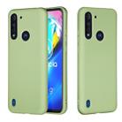 For Motorola Moto G8 Power Pure Color Liquid Silicone Shockproof Full Coverage Protective Case(Green) - 1