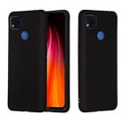 For Xiaomi Redmi 9C Pure Color Liquid Silicone Shockproof Full Coverage Protective Case(Black) - 1