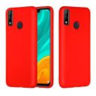 For Huawei Y8s Pure Color Liquid Silicone Shockproof Full Coverage Protective Case(Red) - 1