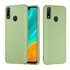 For Huawei Y8s Pure Color Liquid Silicone Shockproof Full Coverage Protective Case(Green) - 1