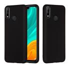 For Huawei Y8s Pure Color Liquid Silicone Shockproof Full Coverage Protective Case(Black) - 1