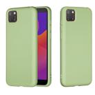 For Huawei Y5p / Honor 9s Pure Color Liquid Silicone Shockproof Full Coverage Protective Case(Green) - 1