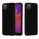 For Huawei Y5p / Honor 9s Pure Color Liquid Silicone Shockproof Full Coverage Protective Case(Black) - 1