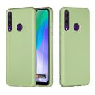 For Huawei Y6p Pure Color Liquid Silicone Shockproof Full Coverage Protective Case(Green) - 1