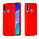 For Huawei Y7p / P40 Lite E Pure Color Liquid Silicone Shockproof Full Coverage Protective Case(Red) - 1