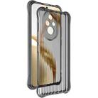 For Honor 200 IMAK Corrugated Texture Airbag TPU Phone Case(Transparent Black) - 1