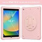 For iPad 10.2 2021 / 2020 / 2019 Holder Silicone Hybrid PC Tablet Case(Pink) - 2