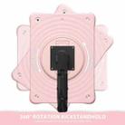 For iPad 10.2 2021 / 2020 / 2019 Holder Silicone Hybrid PC Tablet Case(Pink) - 3