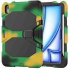 For iPad Air 11 2024 Colorful Silicone Heavy Duty Hybrid PC Tablet Case(Camouflage) - 1