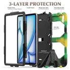 For iPad Air 11 2024 Colorful Silicone Heavy Duty Hybrid PC Tablet Case(Camouflage) - 3