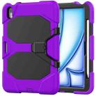 For iPad Air 11 2024 Colorful Silicone Heavy Duty Hybrid PC Tablet Case(Purple) - 1