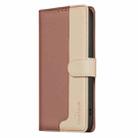 For Infinix Hot 50 5G Color Matching RFID Anti-theft Leather Phone Case(Brown) - 3