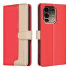 For Infinix Note 50 Pro+ 5G Color Matching RFID Anti-theft Leather Phone Case(Red) - 1
